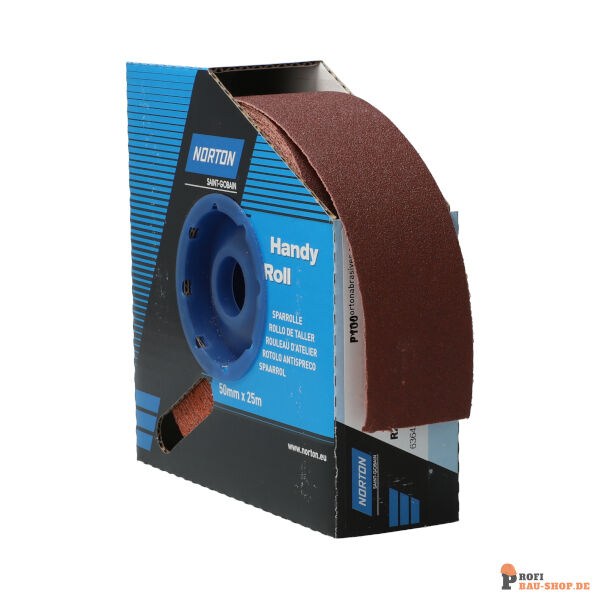 nortonschleifmittel/NORTON_schleifmittel_63642531818 Handy Rolls Norton R222 50.00x25m GRIT 100_138179